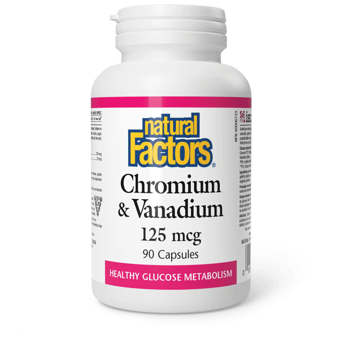 Natural Factors Chromium & Vanadium 125 mcg (90 caps)