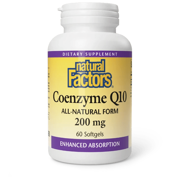 Natural Factors Coenzyme Q10 200mg (60 Softgels)