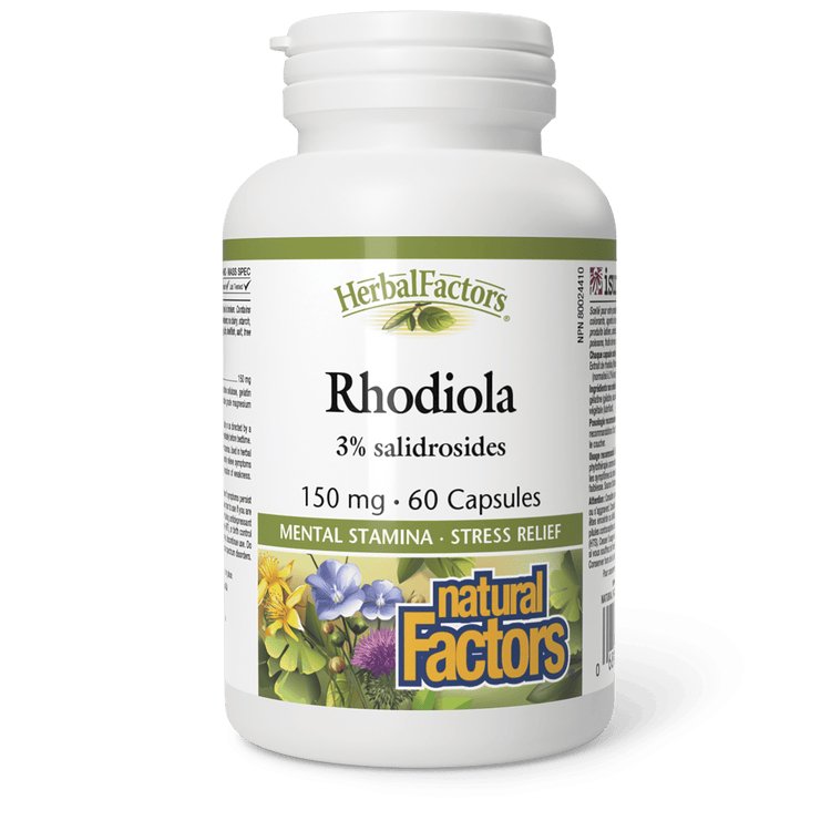 Natural Factors HerbalFactors Rhodiola 150 mg (60 Capsules)