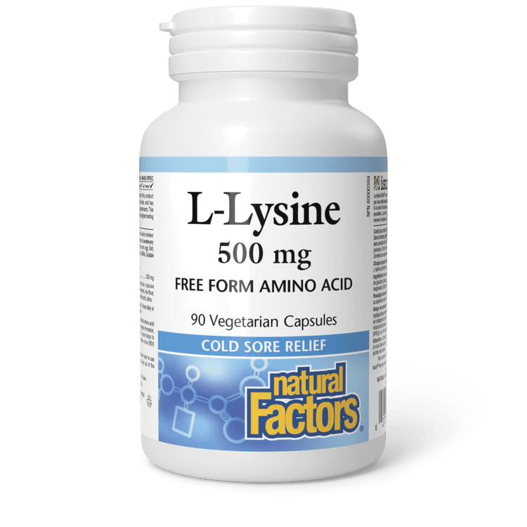 Natural Factors L - Lysine 500mg (180 caps)