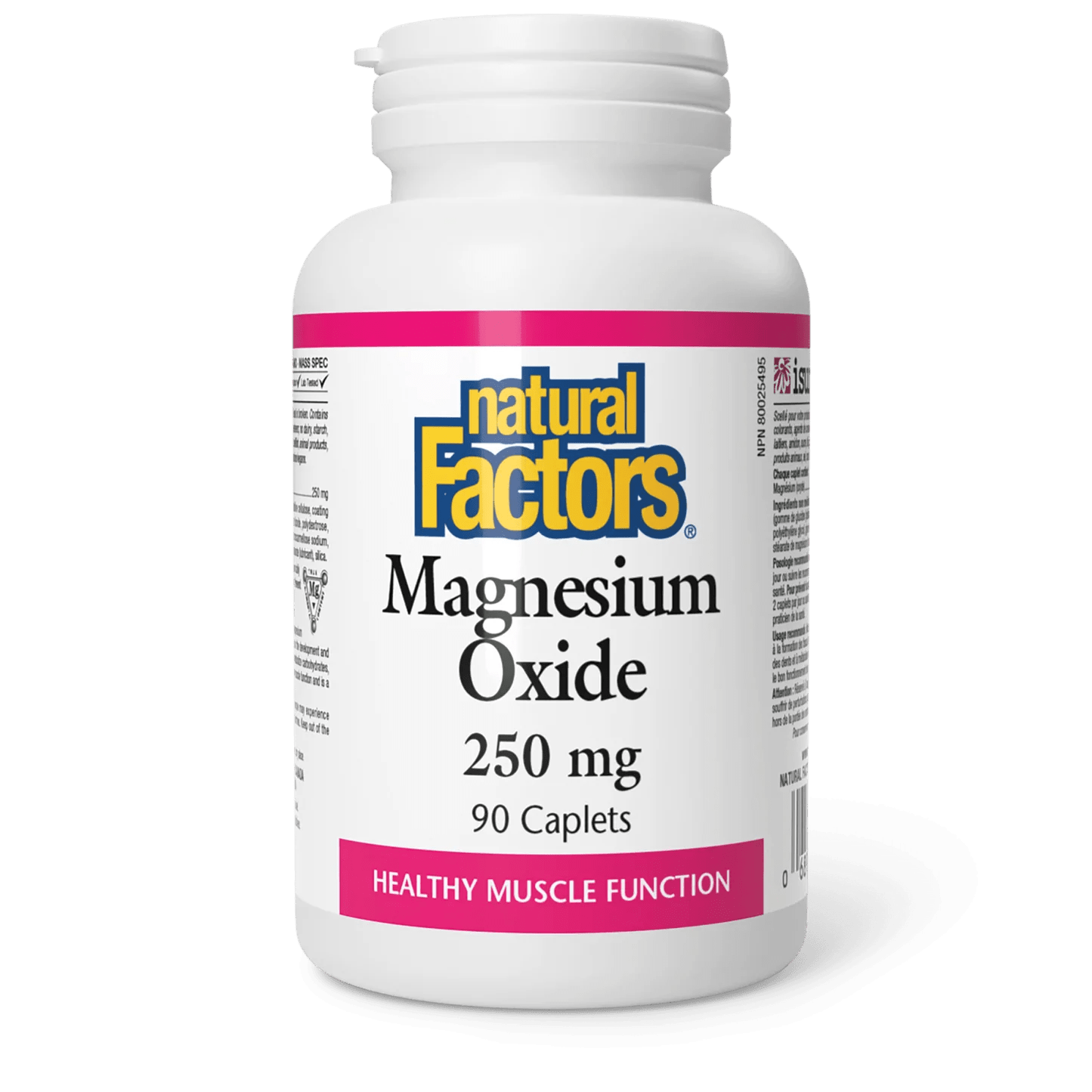 Natural Factors magnesium oxide 250mg (90caplets)