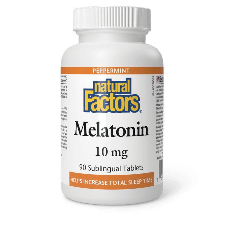 Natural Factors Melatonin 10mg (90 Sublingual Tablets)