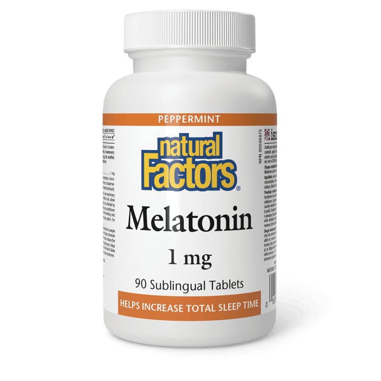 Natural Factors Melatonin 1mg (90 Sublingual Tablets)