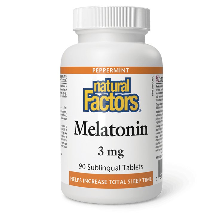 Natural Factors Melatonin 3mg (90 Sublingual Tablets)