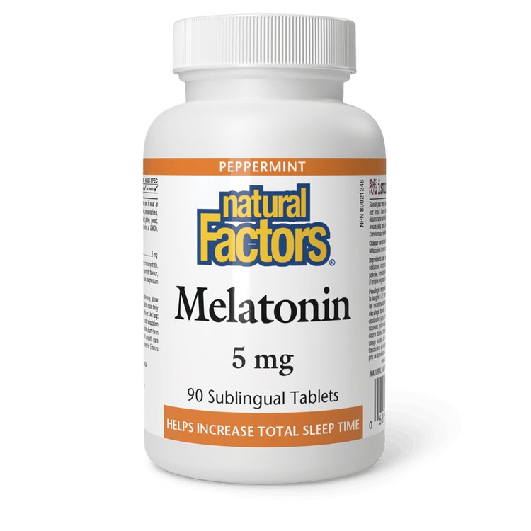 Natural Factors Melatonin 5mg (90 Sublingual Tablets)