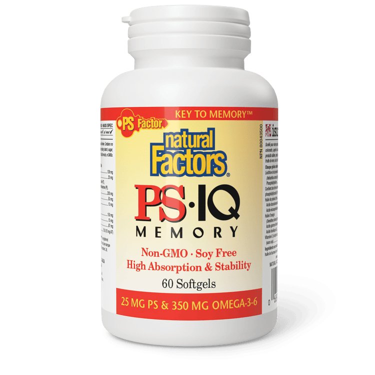 Iq Memory Natural Factors PS IQ Memory (60 Softgels)