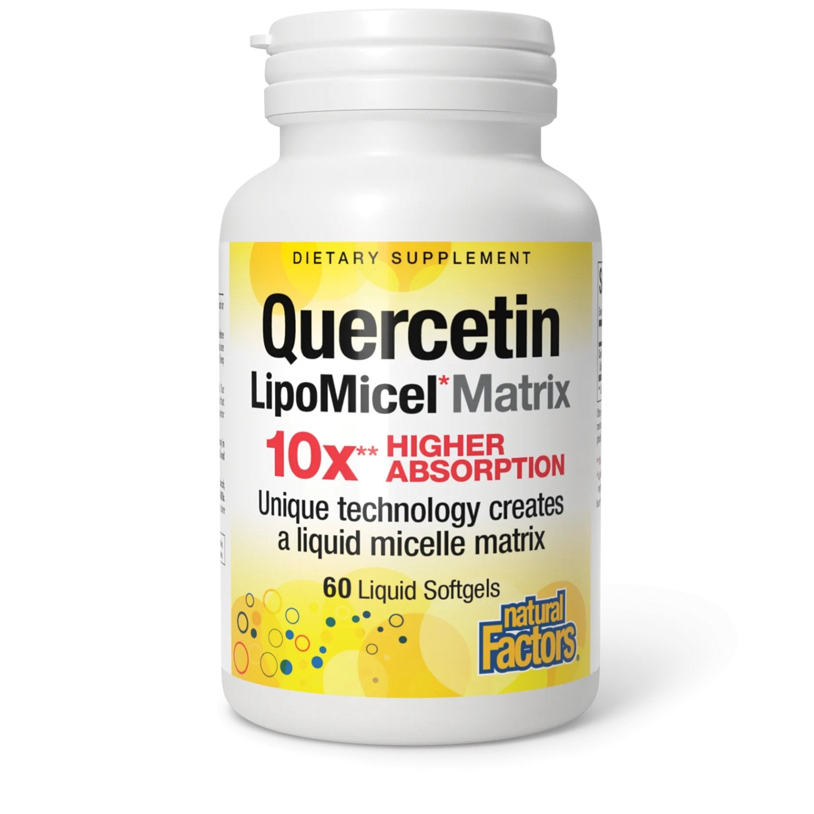 Natural Factors Quercetin LipoMicel Matrix (60 softgels)