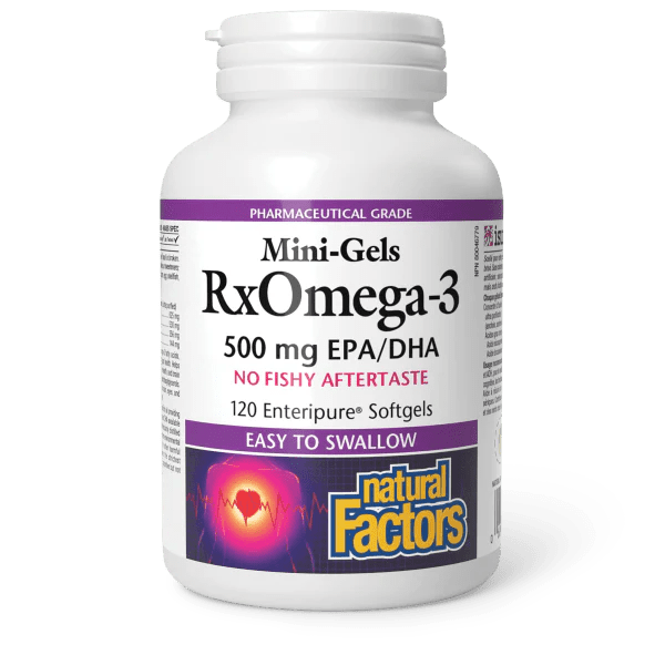 Natural Factors RxOmega - 3 Mini - Gels 500 mg (120 softgels)
