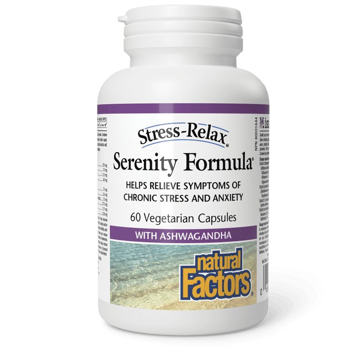 Natural Factors Stress - Relax Serenity Formula (60 Vegetarian Capsules)