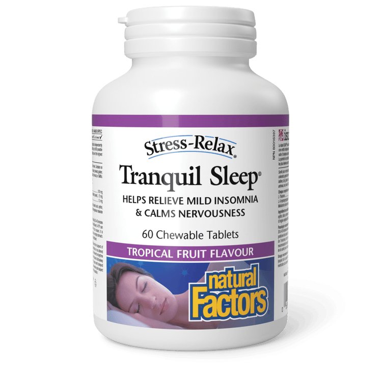 Natural Factors Stress - Relax Tranquil Sleep (60 Chewable Tablets)