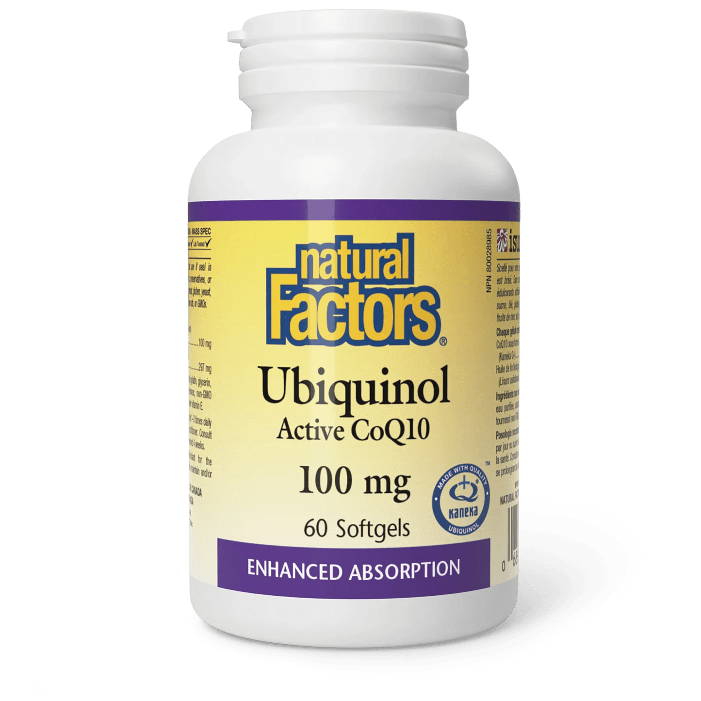 Natural Factors Ubiquinol Active CoQ10 100 mg (60 | 120 softgels)