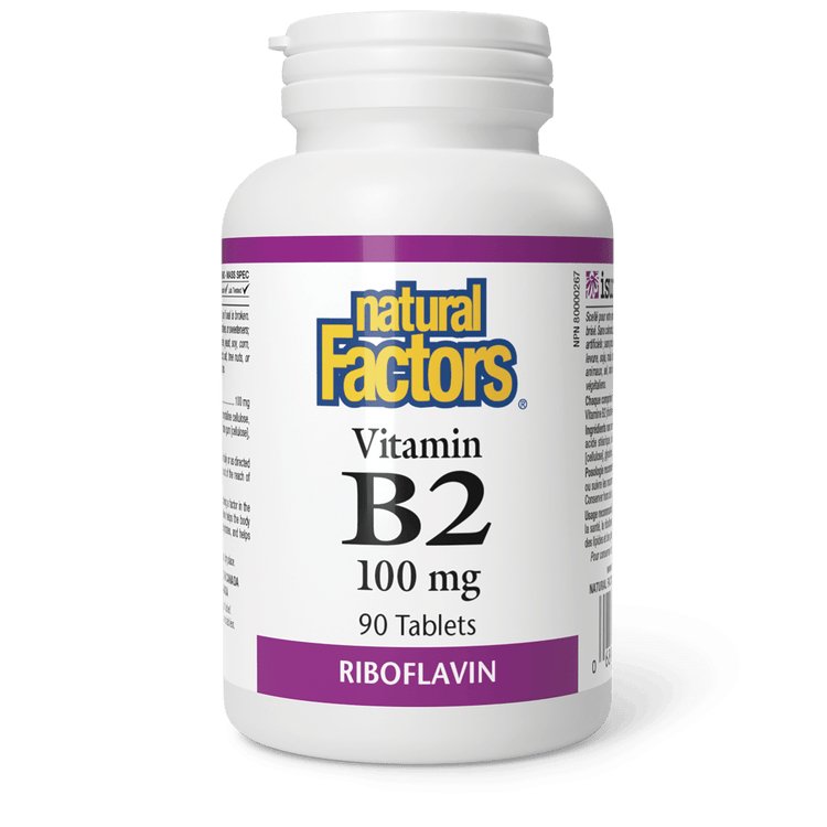 Natural Factors Vitamin B2 100 mg (90 Tablets)