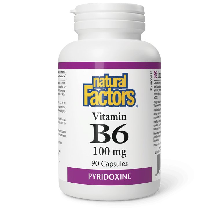 Natural Factors Vitamin B6 100mg (90 Capsules)