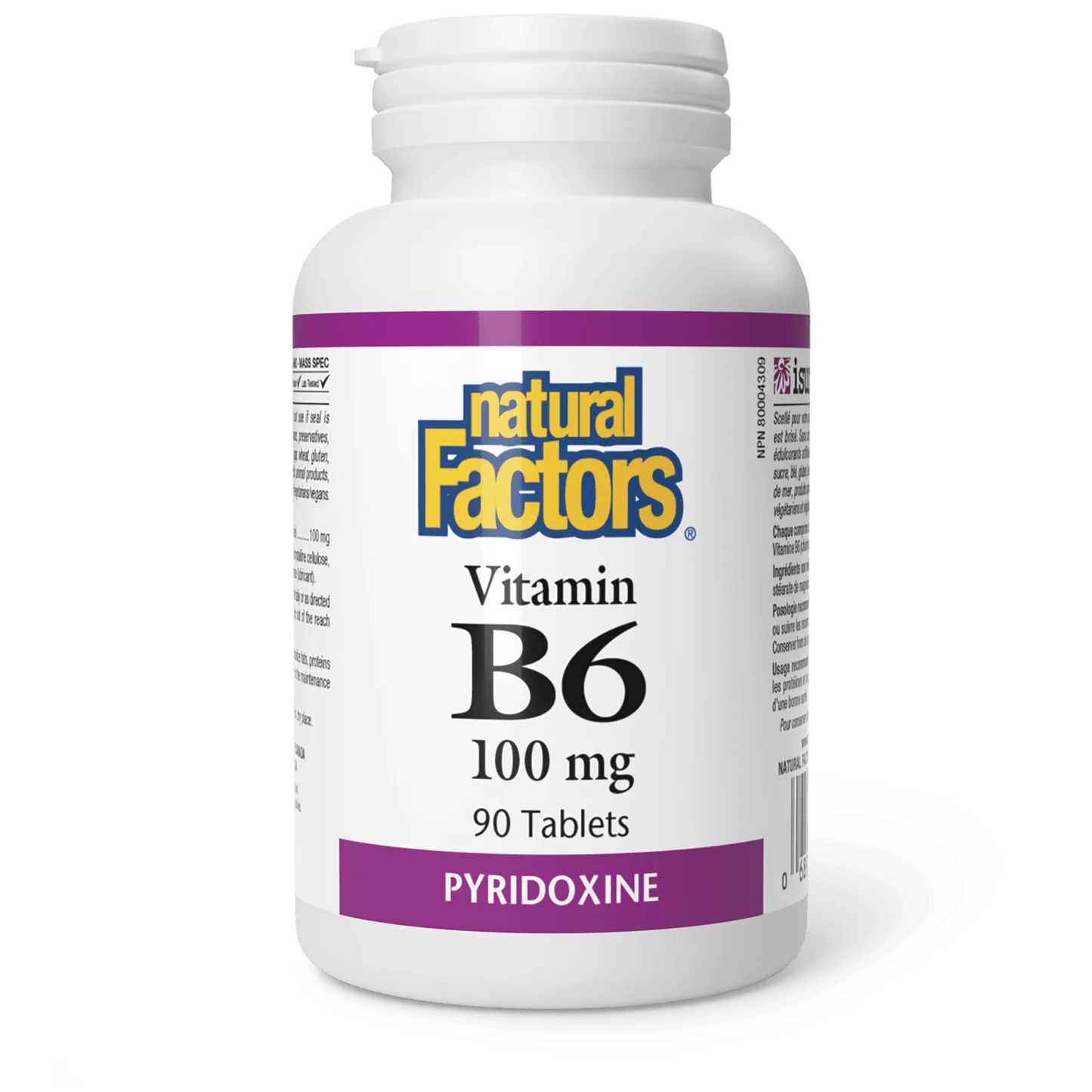 Natural Factors Vitamin B6 100mg (90 tablets)