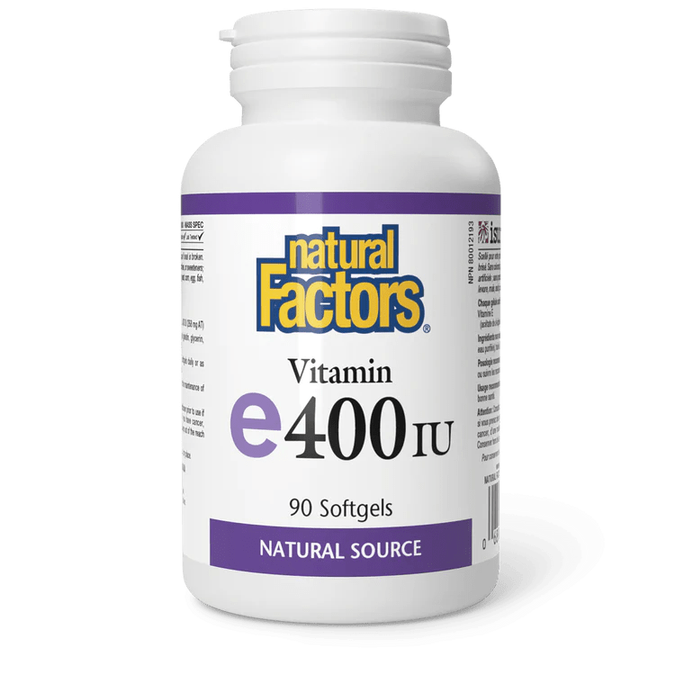 Natural Factors Vitamin E 400 IU (90 softgels)