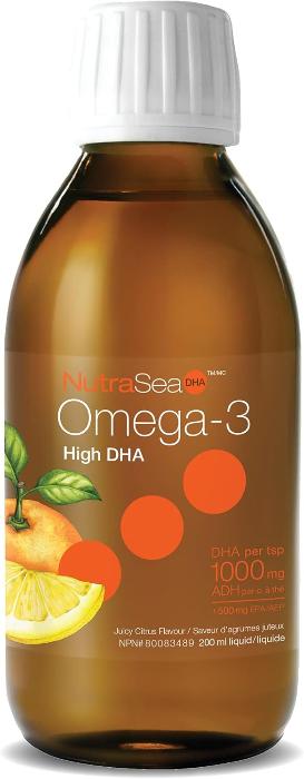 Nature's Way NutraSea Omega - 3 High DHA - Juicy Citrus (200mL)