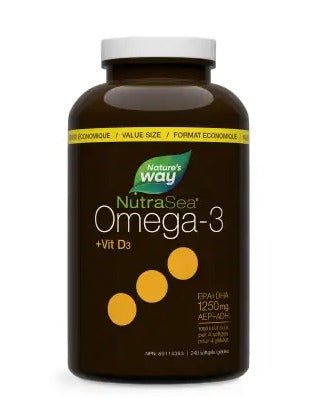 Nature's Way NutraSea Omega 3 + Vitamin D3 (240 softgels)