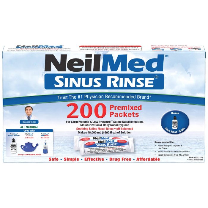 NeilMed Sinus Rinse Kit (200 Packets)
