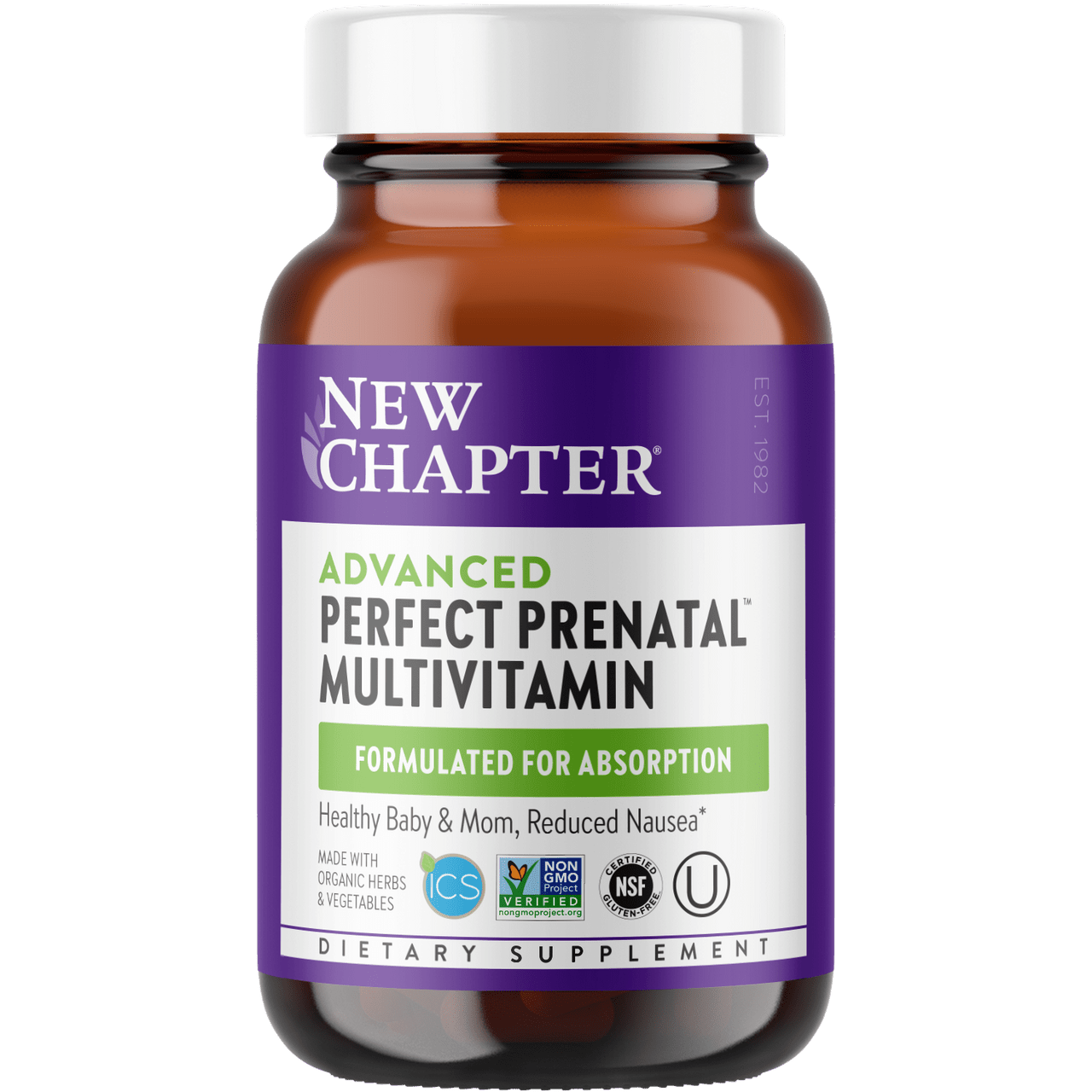 New Chapter Advanced Perfect Prenatal Multivitamin (96 tablets)