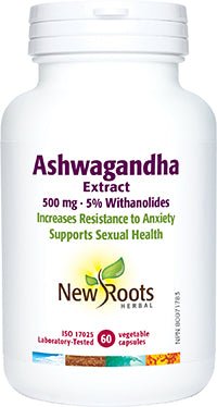 New Roots Ashwagandha 500mg (60 caps)