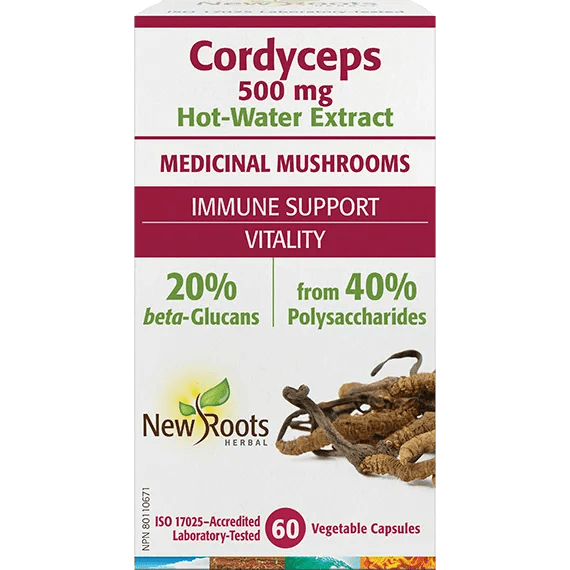 New Roots Cordyceps Extract 500mg 60 Veggie Caps