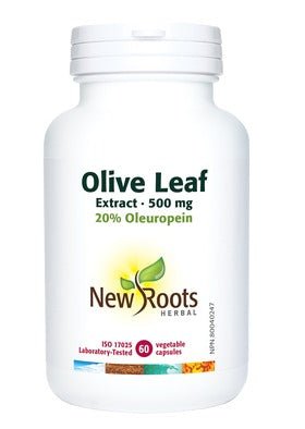 New Roots Olive Leaf Extract 500mg (60 vcaps)