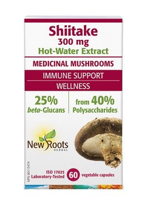 New Roots Shiitake 300 mg (60 vcaps)
