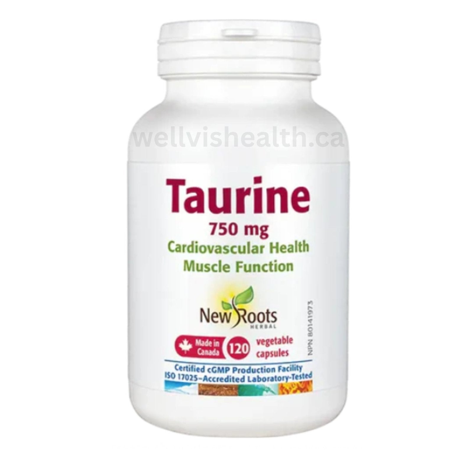 New Roots Taurine 750 mg (120 Capsules)