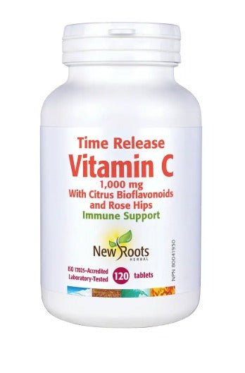 New Roots Time Release Vitamin C 1,000mg (120 Capsules)