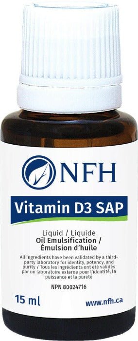 NFH Vitamin D3 SAP 1000 IU (15 mL)