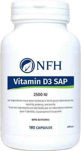 NFH Vitamin D3 SAP 2500 IU (180 Caps)
