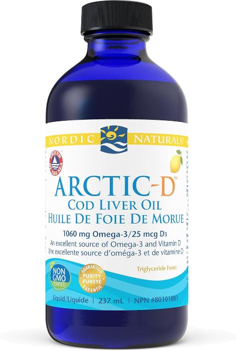 Nordic Naturals Arctic - D CLO - Cod Liver Oil, lemon (237mL)