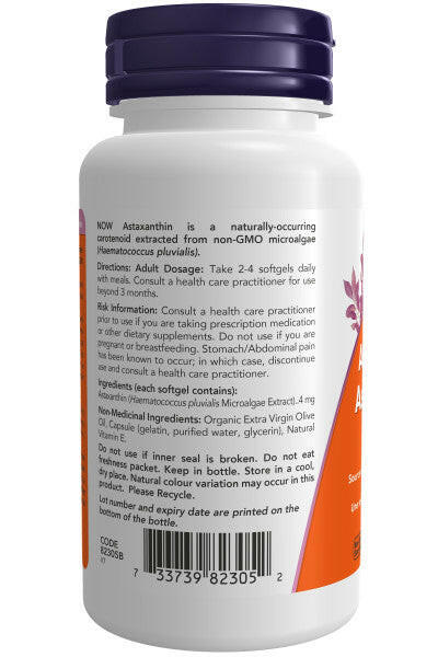 NOW Astaxanthin 4mg (90 softgels)