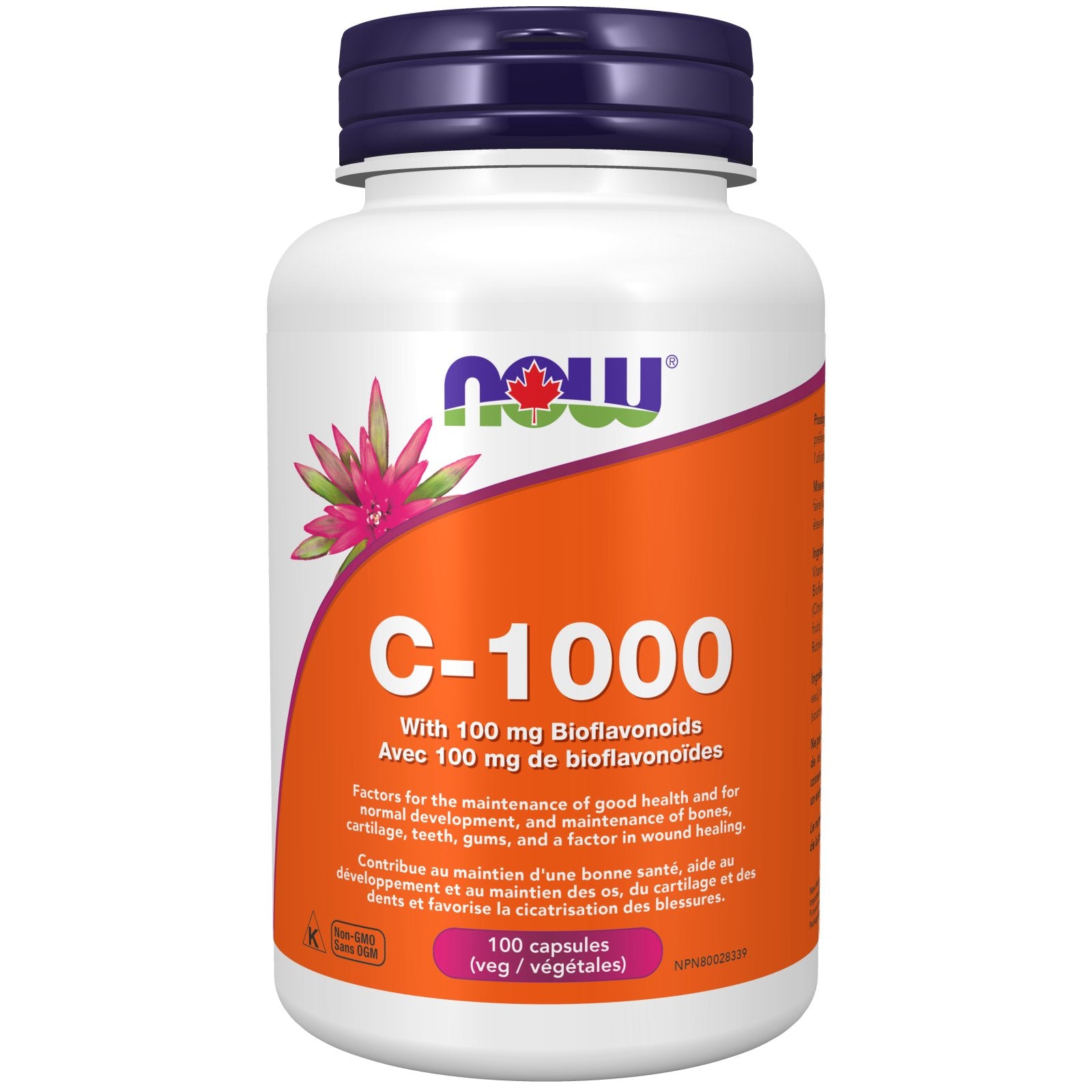 NOW C - 1000 with 100 mg Bioflavonoids (100 Veg Capsules)