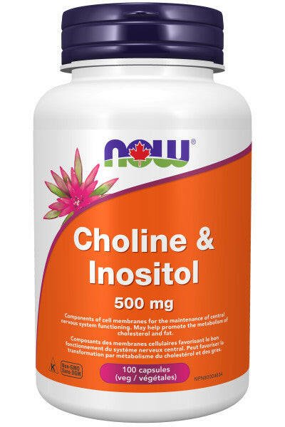 NOW Choline/Inositol 500mg (100vcap)