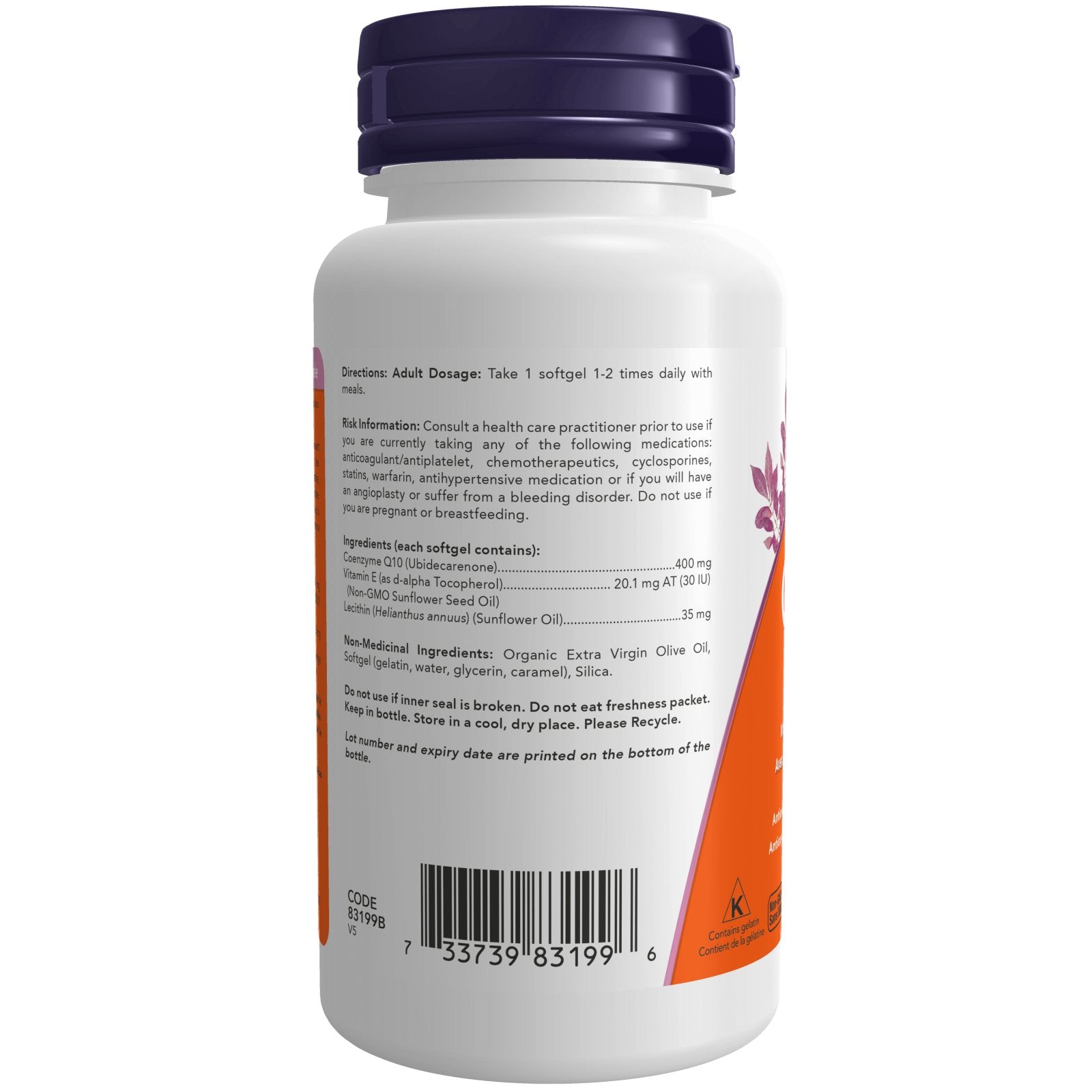 NOW CoQ10 400 mg (30 Softgels)