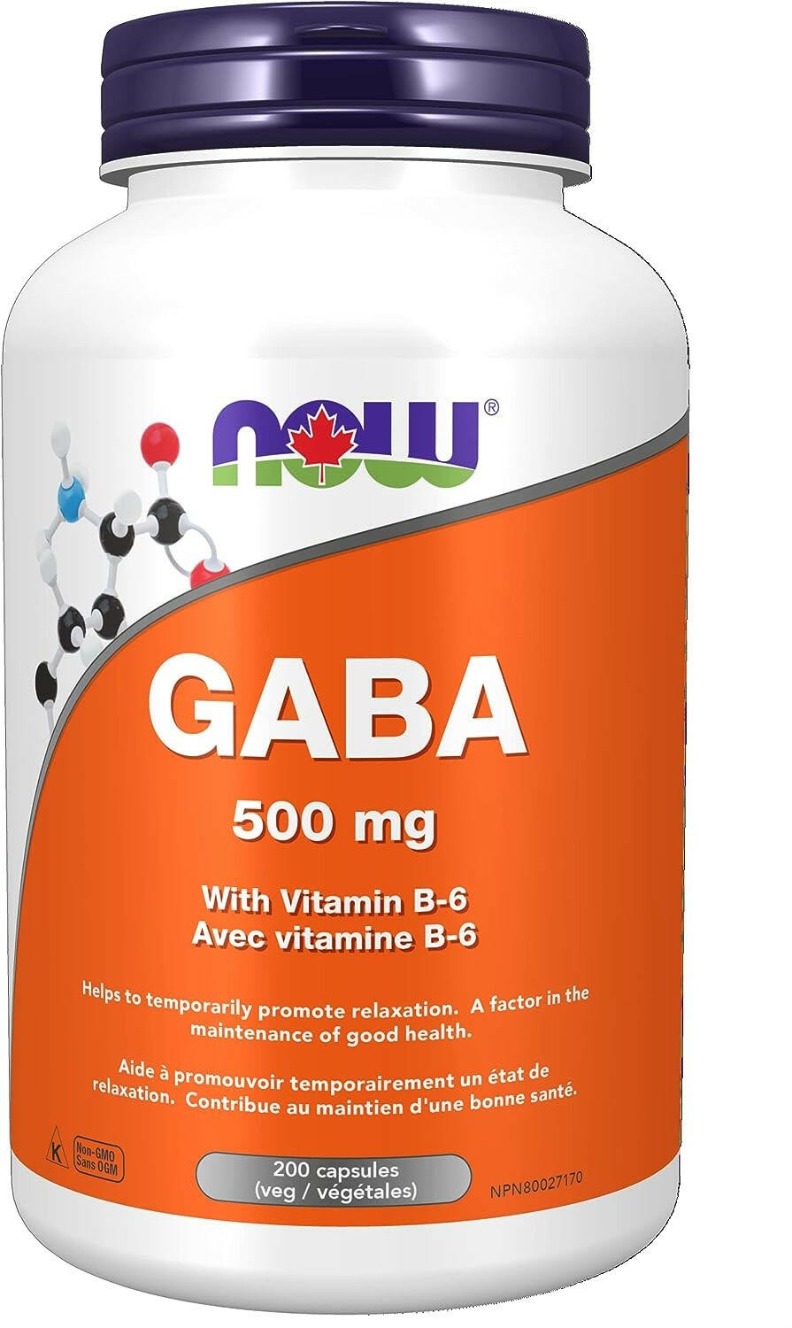 NOW GABA 500mg + B6 (200vcap)