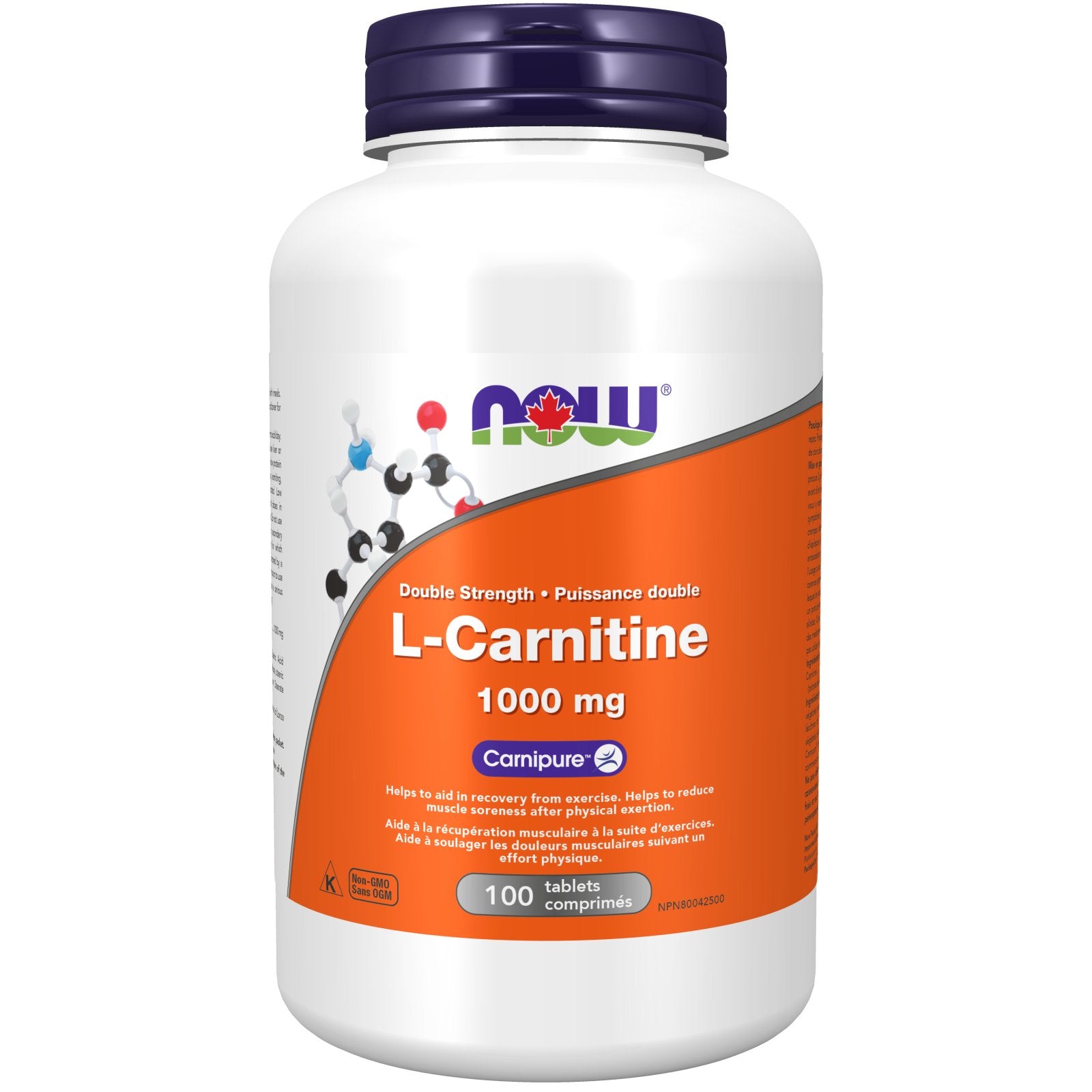 NOW L - Carnitine 1,000 mg (100 Tablets)
