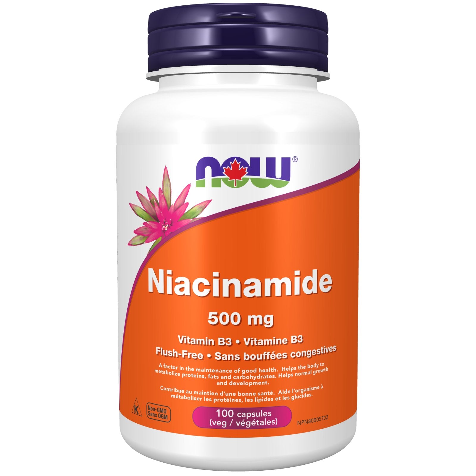 NOW Niacinamide 500mg (100 vcap) - B3