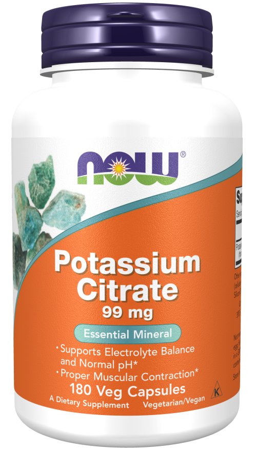 NOW Potassium Citrate 99 mg (180 VegCaps)