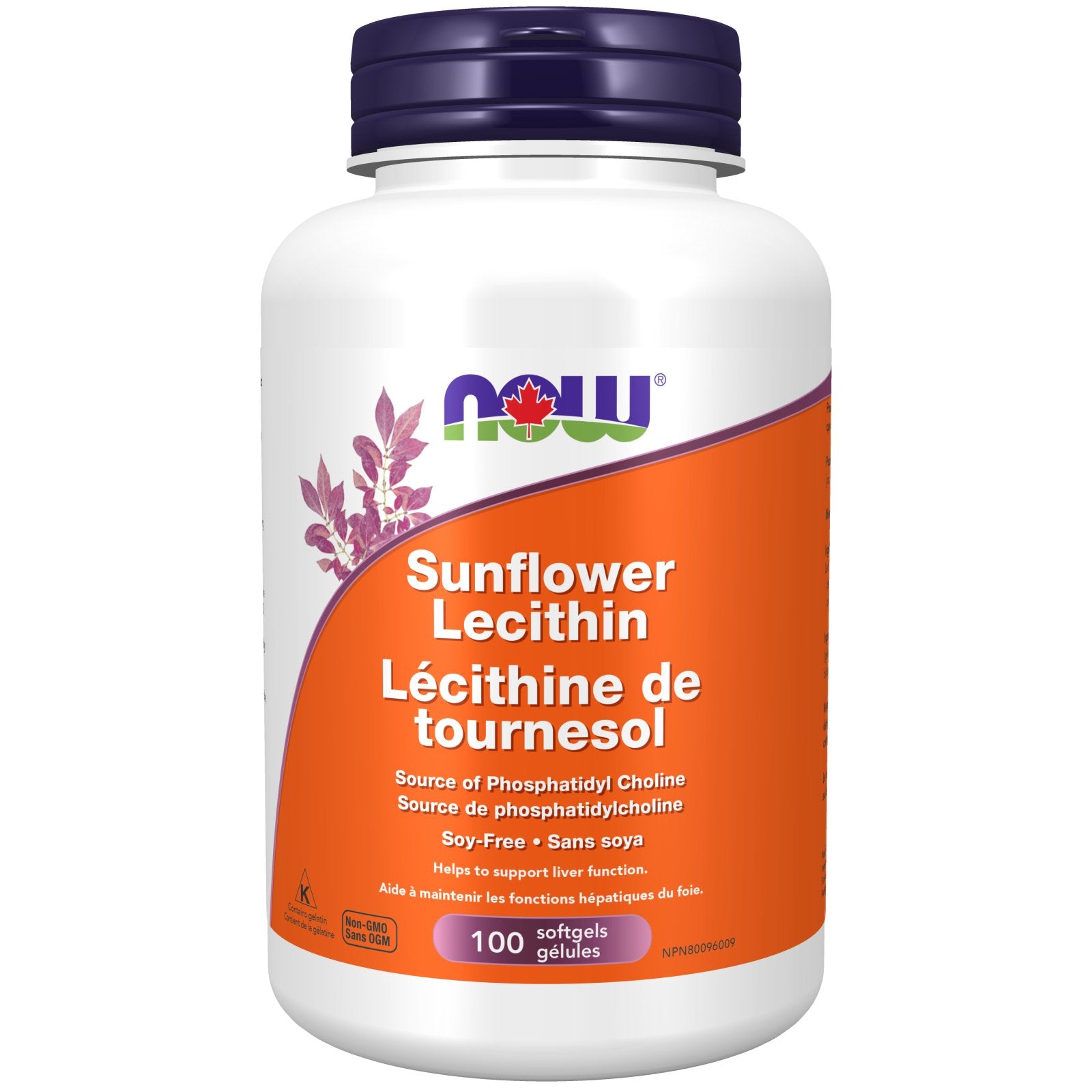 NOW Sunflower Lecithin 1200 mg (100 softgels)