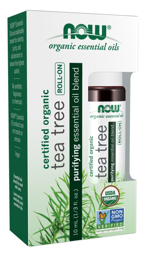 NOW Tea Tree Essential Oil Blend Organic Roll - On(10mL)