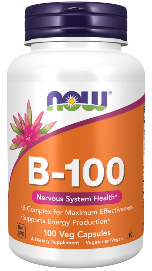 NOW Vitamin B - 100 (100 Veg Caps)