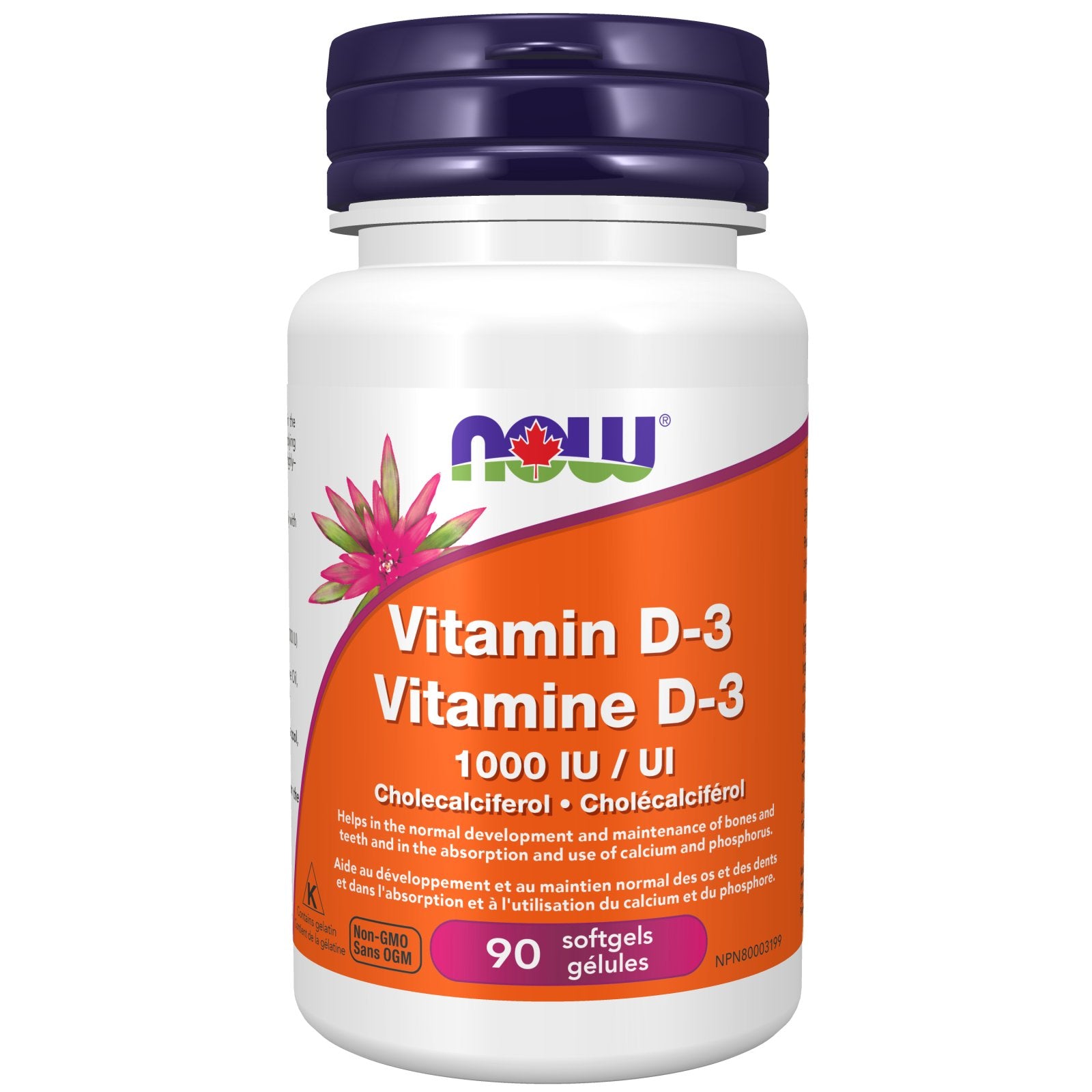 NOW Vitamin D - 3 1000 IU (180 Softgels)