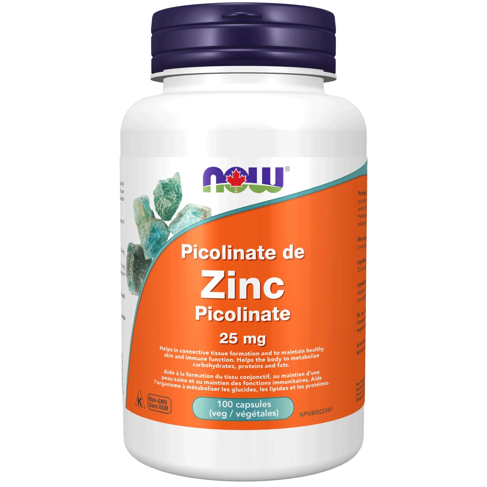 NOW Zinc Picolinate 25 mg (100 Vcaps)