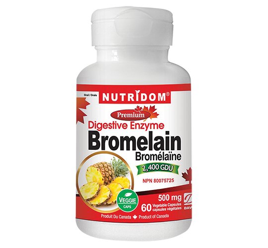 Nutridom Bromelain 2400 GDU 500 mg (60 vcaps)