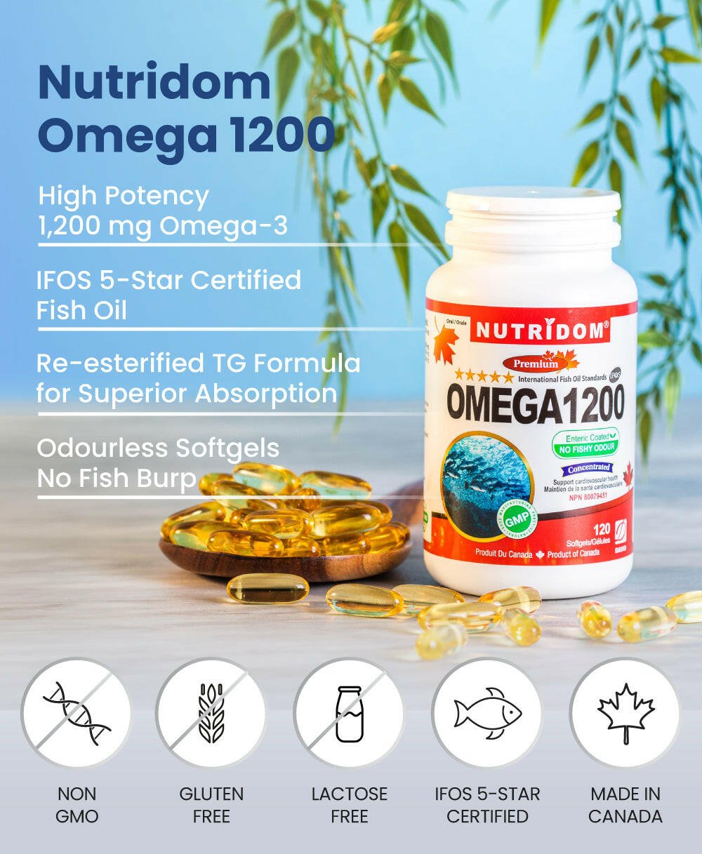 Nutridom Omega 1200 (rTG) (120 Softgels)