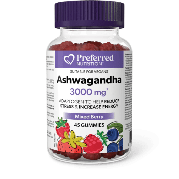 Preferred Nutrition Ashwagandha 3000mg (45 Gummies)