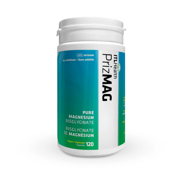 PrizMAG Pure Magnesium Bisglycinate (120 vcaps)