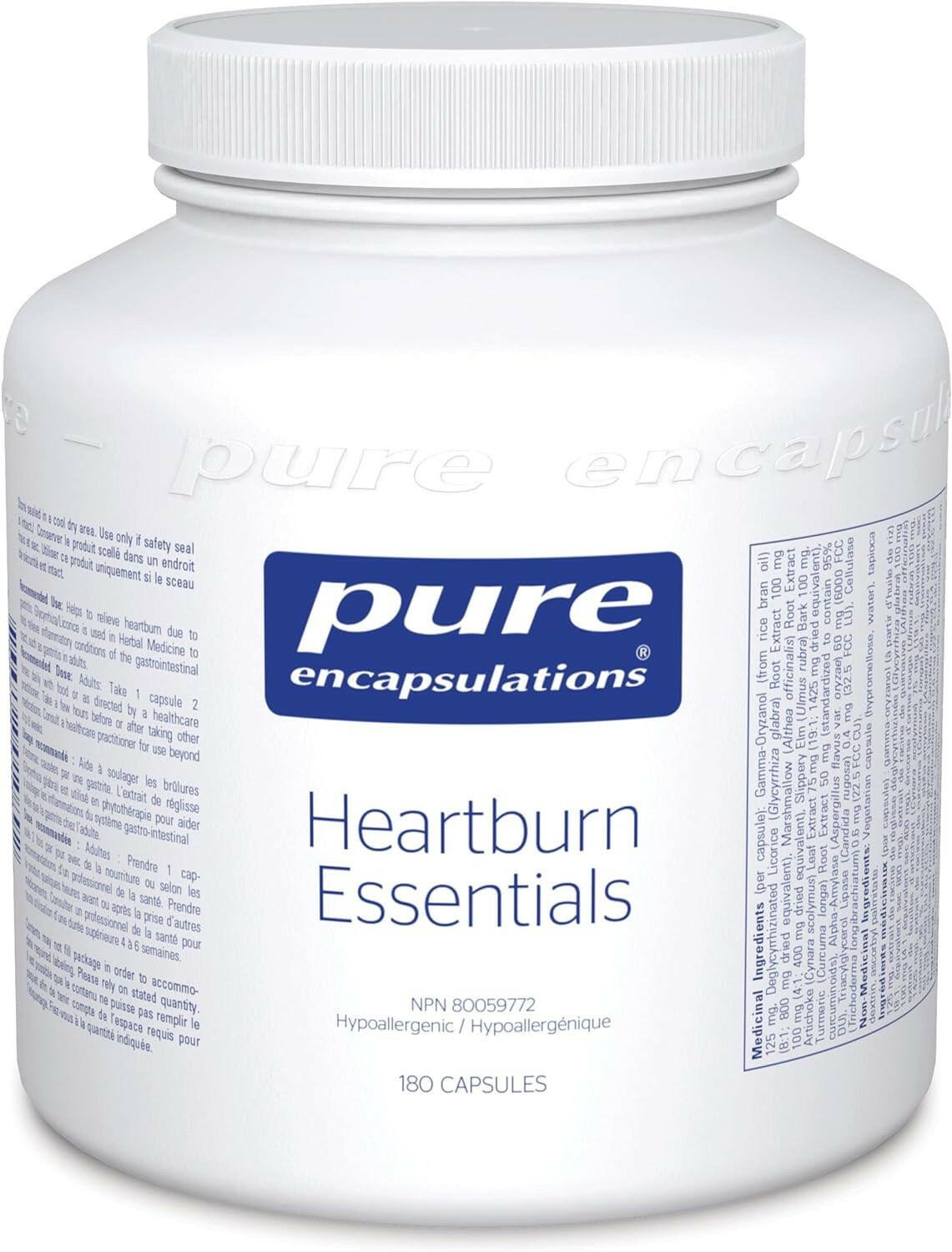 Pure Encapsulations Heartburn Essentials (180 caps)